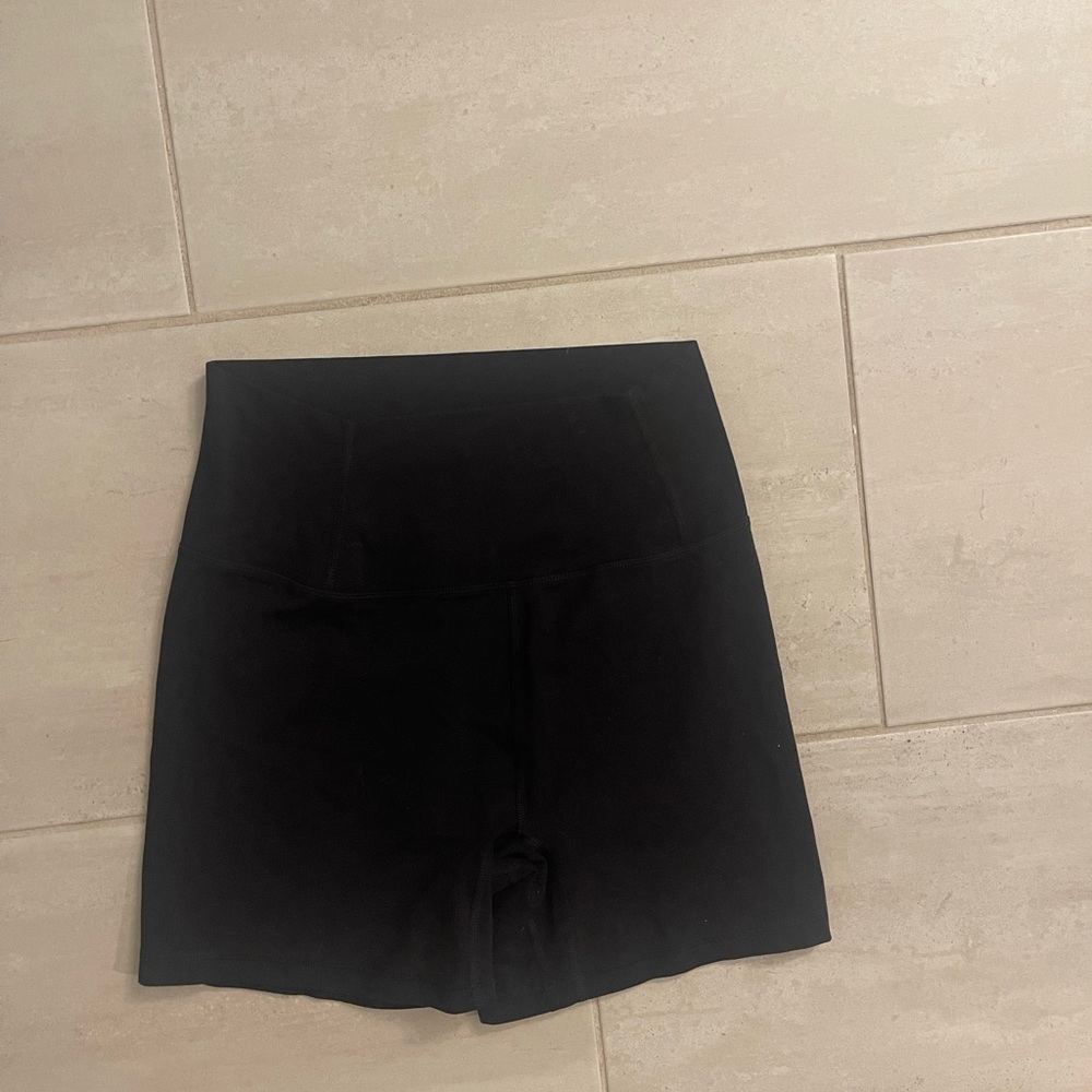 Black High-Waisted Shorts